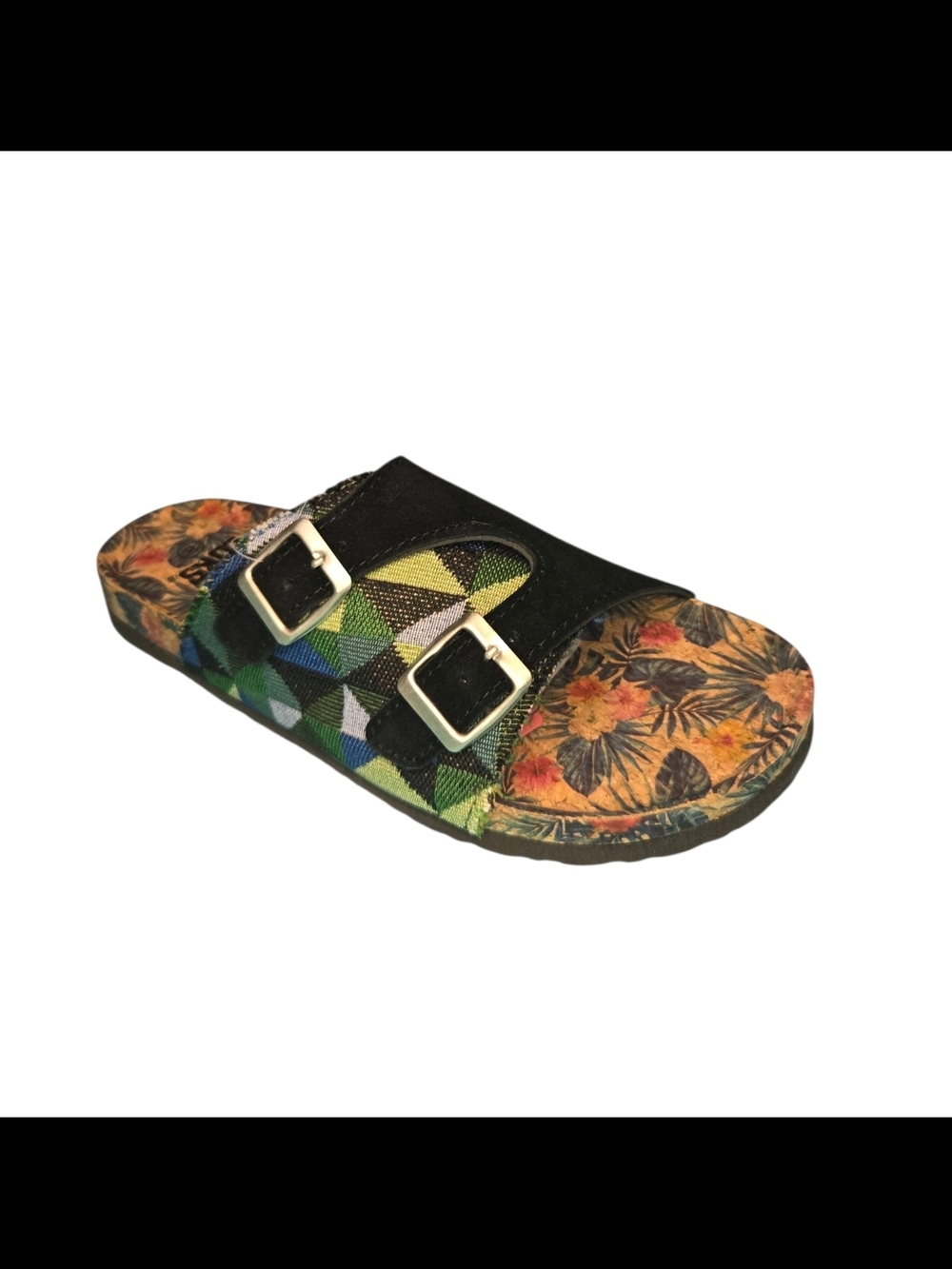 Muk Luk  Footbed Double Buckle Sandals